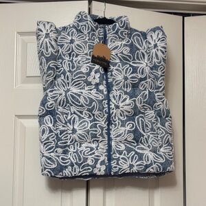 Kids Blue Floral Jacket